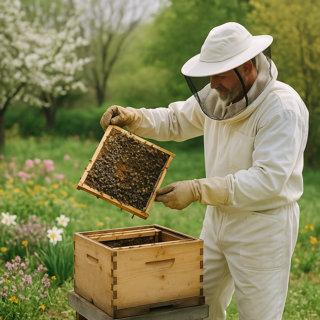 L'apiculture au mois d'avril