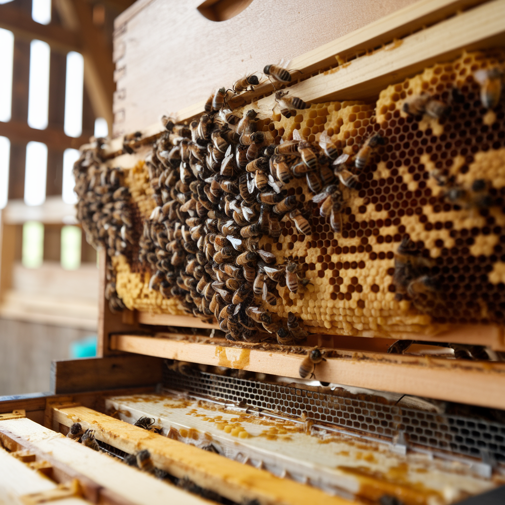 Corps de ruche avec cadres