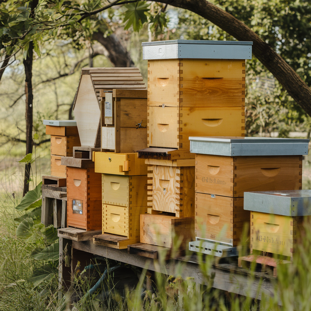 Différents types de ruches artisanales