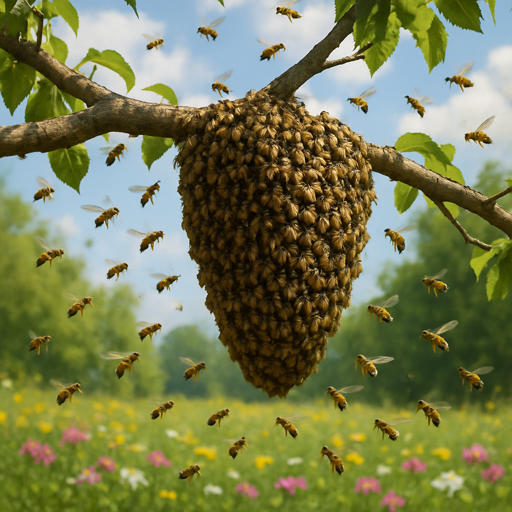 Combien de temps reste un essaim d'abeilles ? 🐝