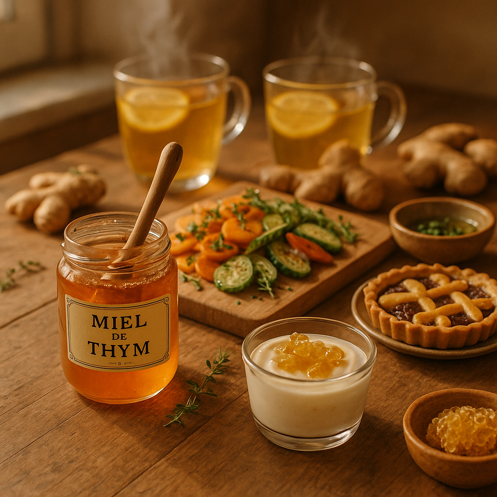 Miel de thym : Découvrez ses Bienfaits Inestimables et Comment l’Utiliser en Cuisine