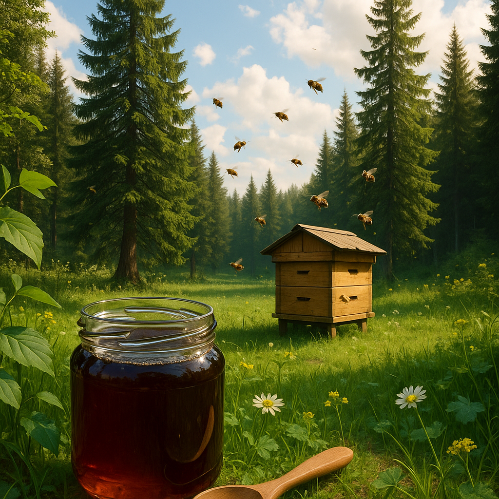 Tout savoir sur le miel de sapin : caractéristiques, production et bienfaits