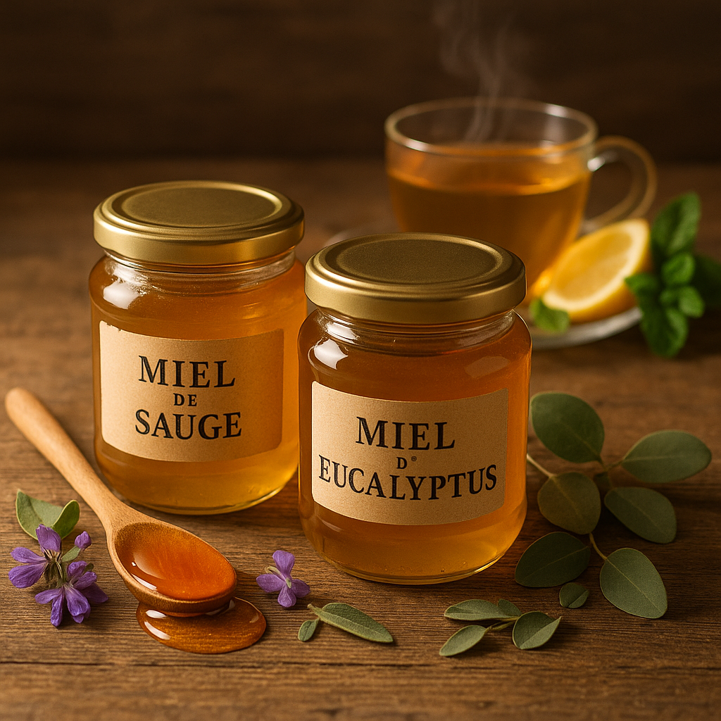 Miel de Sauge et Miel d'Eucalyptus : Bienfaits, Usages et Recettes Incontournables