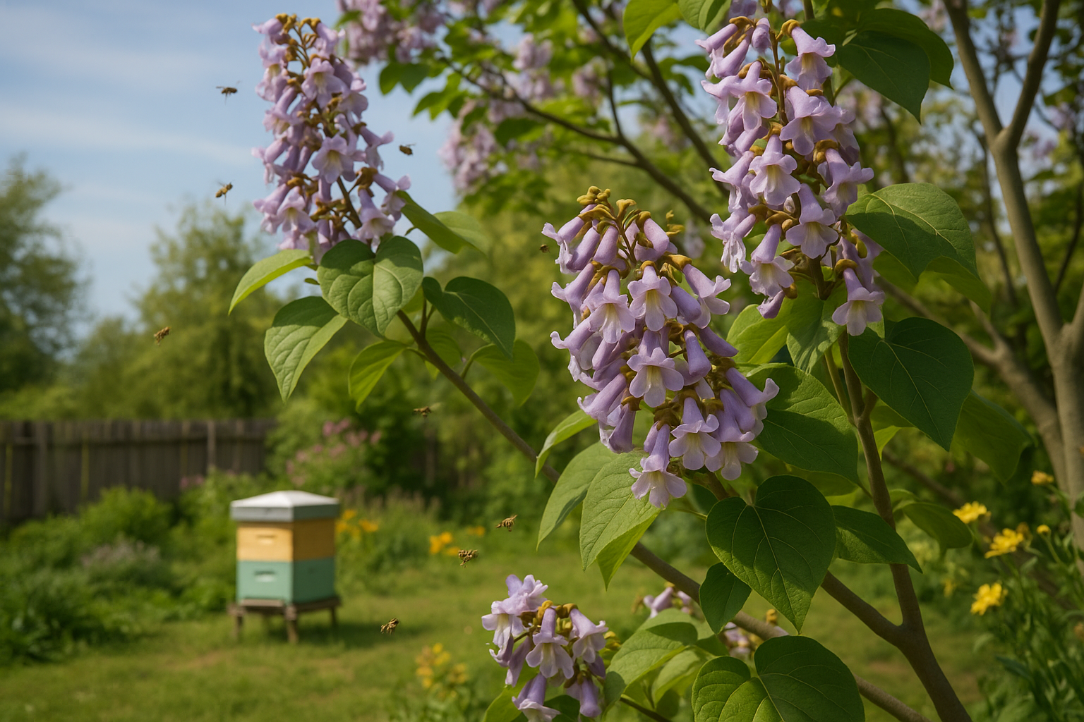 L'arbre paulownia : plante mellifère attirante
